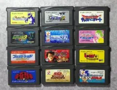 ゲームボーイアドバンス 12本セット 　まとめ　逆転裁判　ロックマン　など