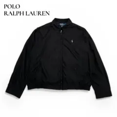 【美品】ポロ ラルフローレン スイングトップ L ブラック ポニー刺繍