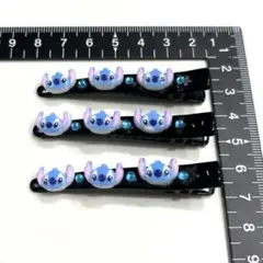 スティッチ ヘアクリップ 3個セット
