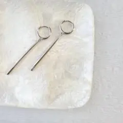 【最終値下げ】シルバー ピアス S925 スティック バー