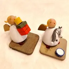 美品 レア】ほろほろ人形 木製人形 アクセサリートレイ 2セット - メルカリ