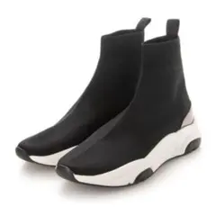 【箱付き】+dianaニットソックス スニーカー 24.0cmブラック 黒