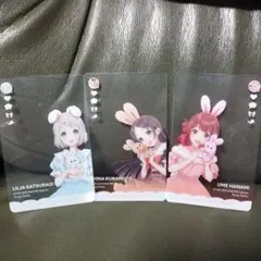 GIGO 学園アイドルマスター クリアカード 3枚 まとめ売り 特典 ノベルティ