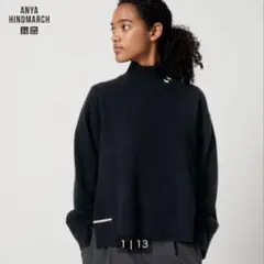 UNIQLO ANYA HINDMARCH カシミヤハイネックセーター XL