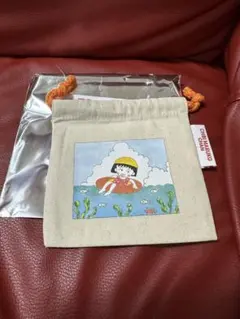 新品！りぼん70th 3coins スリコランダムミニ巾着　ちびまる子ちゃん