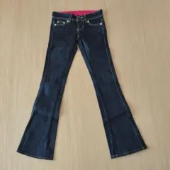 美品✨SOMETHING ブーツカットデニム・フレアデニム ダークブルー