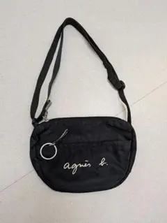 agnes b. アニエスベー サコッシュ ブラック ナイロンショルダーバッグのサムネイル