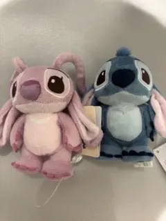 ディズニーストア　レア　スティッチ　エンジェル　プラッシュキーチェーン　キス ディズニーストア レア スティッチ エンジェル プラッシュキーチェーン