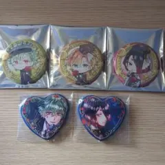 悪魔執事と黒い猫 ハナマル ユーハン テディ 缶バッジ