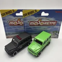 2台 マジョレット SUVMODELII ベンツ Gクラス パトカー グリーンのサムネイル