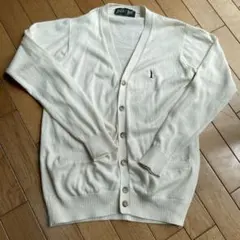 EAST BOY オフホワイト Vネック カーディガン　9号