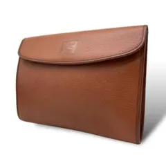 良品 BURBERRY 2117 クラッチバッグ ノバチェック ロゴ型押し