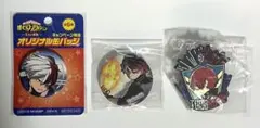 ヒロアカ　轟焦凍　缶バッジ　ラバーバッジ