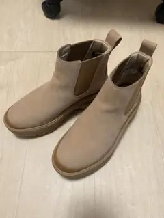 Timberland ベージュ サイドゴアブーツ