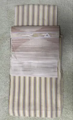 夏帯夏物うすもの夏着物に♪紗八寸帯　羅　紗八寸名古屋帯　絽淡パステルカラーオフ白