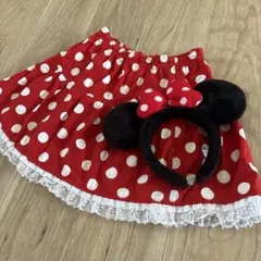 ミニーちゃん　スカート　カチューシャ　セット