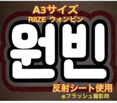 RIIZE WONBIN 원빈 ウォンビン うちわ マスター ネームボード 反射