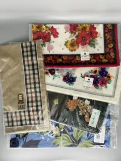 DAKS ungaro 大分かぼす染め 藍染ハンカチ 6枚セット(大判1枚あり)