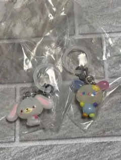 サンリオキャラクター ゆるっとめじるしアクセサリー　ウサハナ　しろうさ　セット