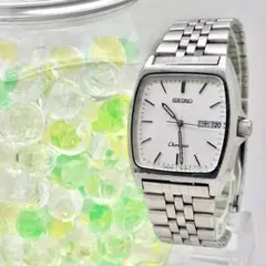 【新品電池】 SEIKO セイコー メンズ 腕時計 シルバー 純正ベルト