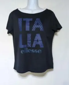 ellesse 半袖 Tシャツ ITALIA ネイビー Lサイズ　濃紺のサムネイル