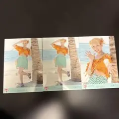 大場花菜　生写真 3枚セット　2023年8月　イコラブ　＝LOVE