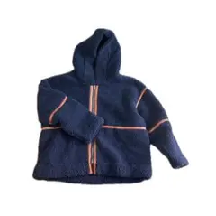 titivate ティティベイト　フリースジャケト ネイビー フード付き