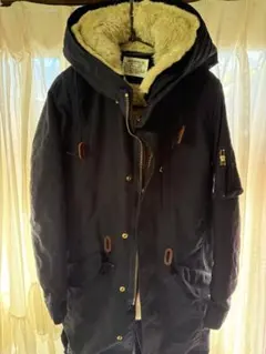 AMERICAN RAG CIE ネイビー モッズコート ボア ライナー