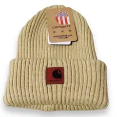新品未使用 Carhartt ニット帽 ベージュ