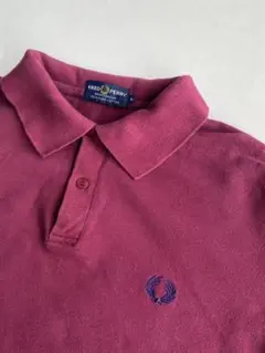 90's FRED PERRY ポロシャツ　バーガンディ フレッドペリーのサムネイル