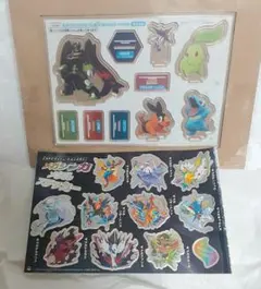 【希少セット】ポケモン　アクリルスタンド メガシンカメタルステッカー　付録