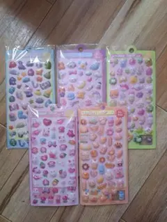 立体シール　空気シール　5枚セット