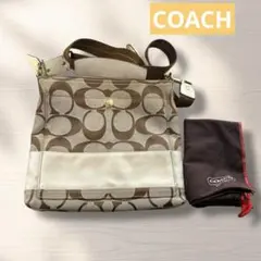 コーチCOACH シグネチャー　キャンバス　ショルダーバッグ