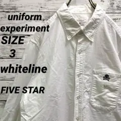 uniform experiment whiteline 長袖シャツ スター 3