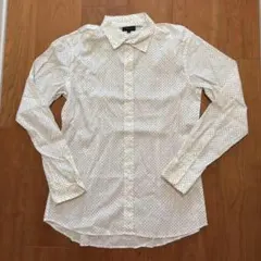 【極美品】ジョセフオム JOSEPH HOMME 長袖 シャツ ドット柄 46のサムネイル