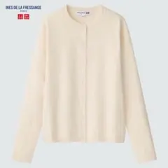 UNIQLO イネス　シャイニークルーネックセーター　カーディガン　M