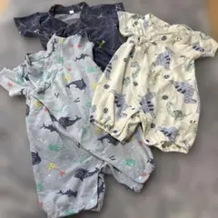 3枚セット⭐︎80cm ロンパース・カバーオール　甚平風