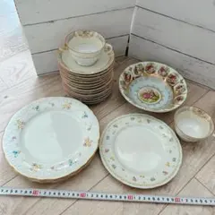 オールドノリタケ Noritake ローズチャイナ ナルミ 皿★まとめセット