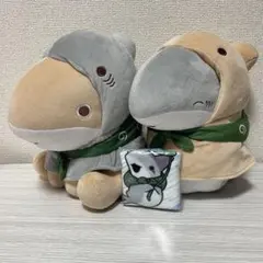 ✨メルカリ市限定✨映画おでかけ子ザメ かぶりっこぬいぐるみ+ハンカチ