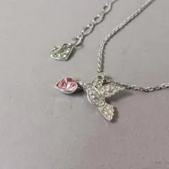 【良品】SWAROVSKI スワロフスキー ペンダントネックレス シルバー