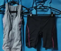 スポーツ用水着 タンクトップとショートパンツセット
