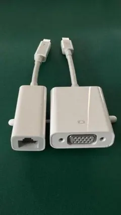 Apple純正 Thunderboltアダプタ - LANとVGAのセット