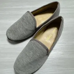 オペラシューズ フラットパンプス スウェット生地