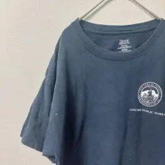 Hanes ネイビー メンズ Tシャツ 半袖 シンプル 【XL】