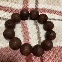 木製彫刻ブレスレット 数珠 腕輪