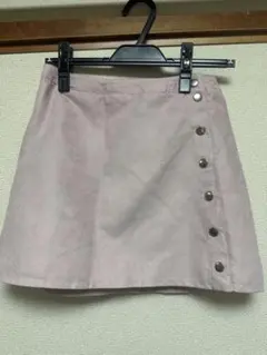 H&M ピンク ボタン付きミニスカート EUR 36