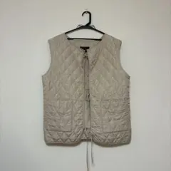 Kastane ベージュ キルティングベスト
