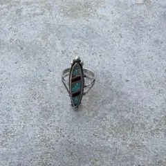 ターコイズストライプビンテージリング