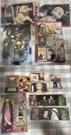 鬼滅の刃 クリアポスター ステッカー まとめ売り