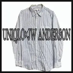 UNIQLO×JW ANDERSON ストライプ 長袖 ブロードシャツ L